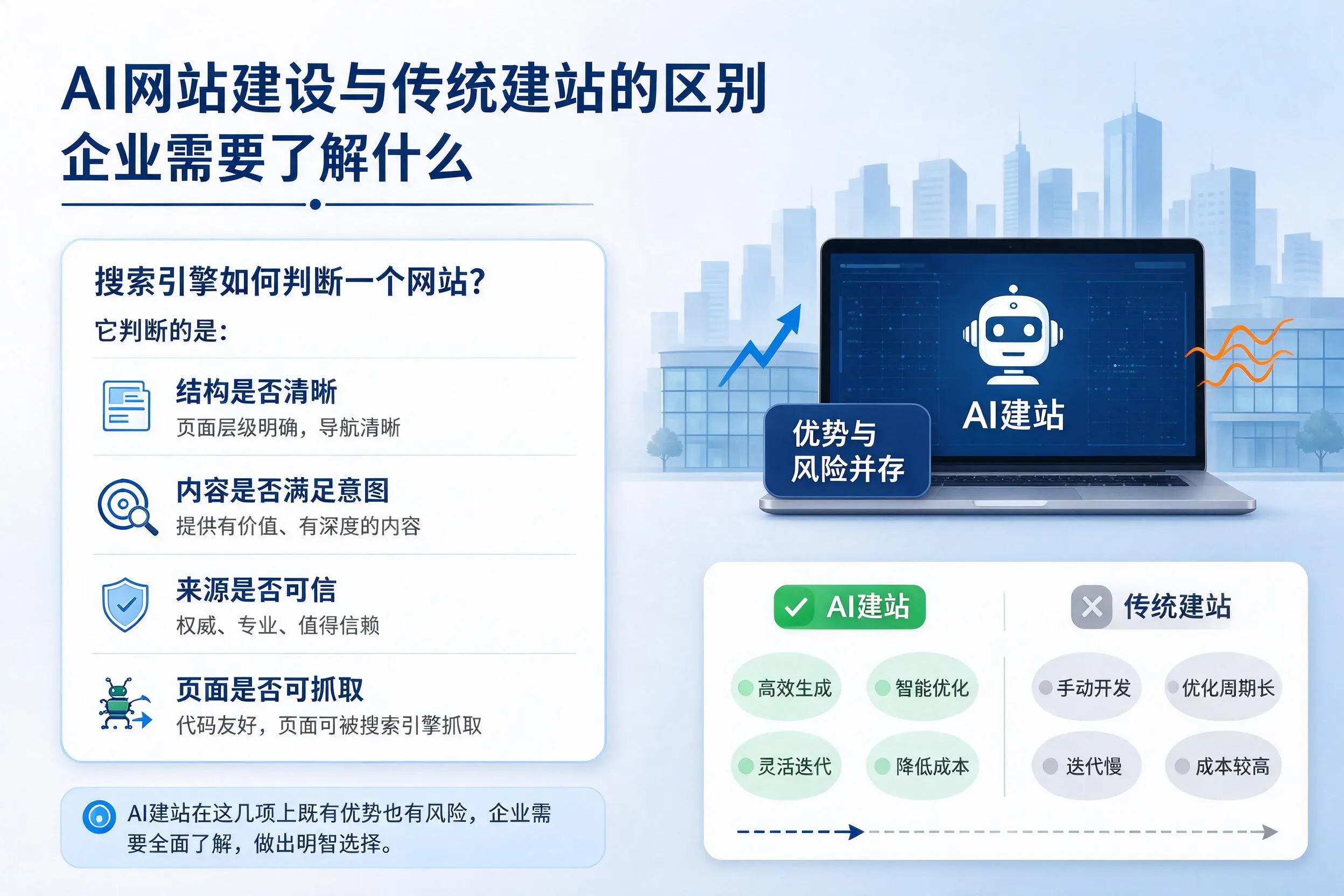 AI网站建设与传统建站的区别,十堰企业需要了解什么