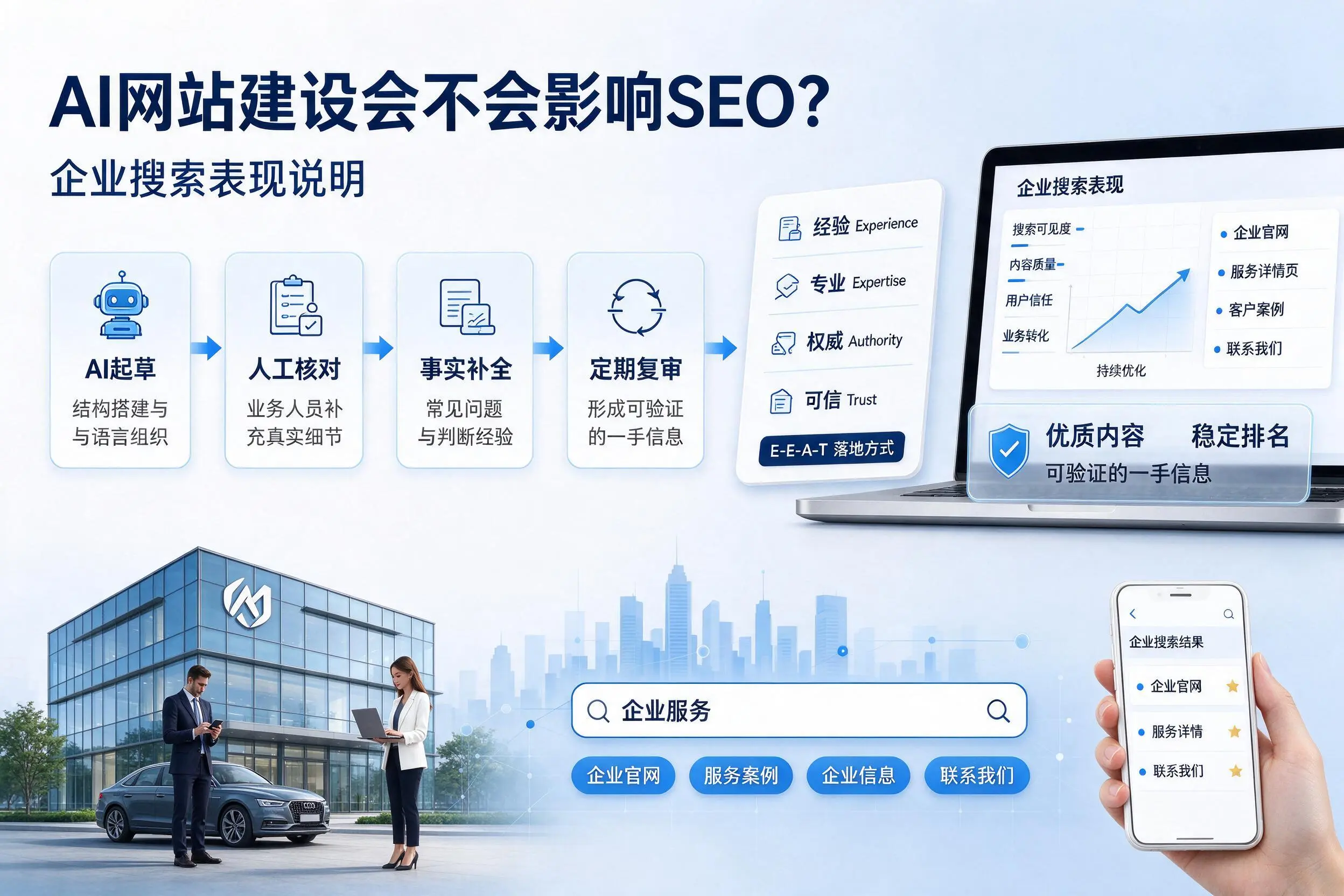 AI网站建设会不会影响SEO？十堰企业搜索表现说明