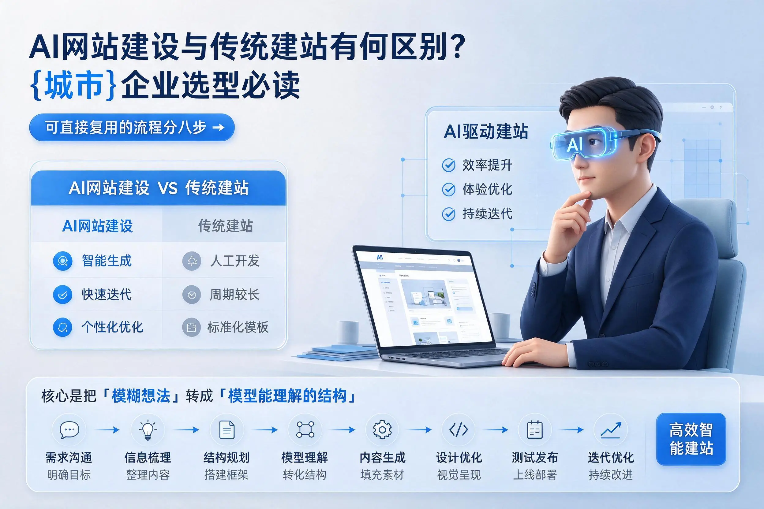 AI网站建设与传统建站有何区别?十堰企业选型必读