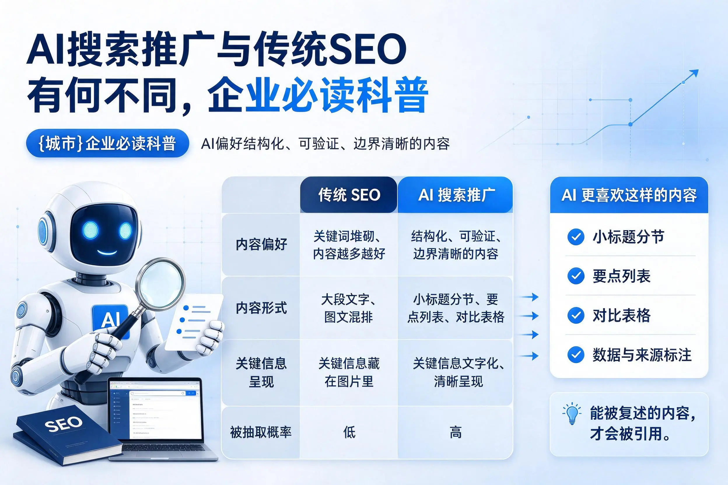AI搜索推广与传统SEO有何不同,十堰企业必读科普